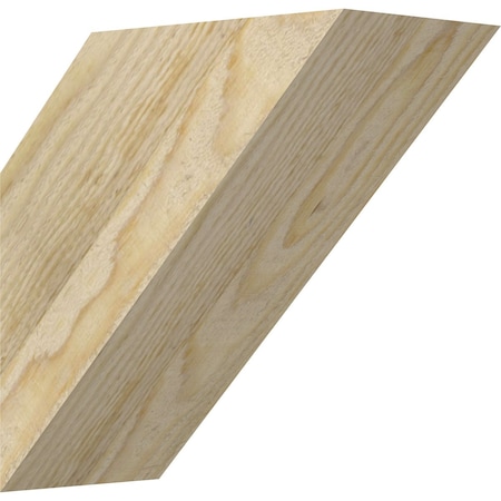 Ekena Millwork 4"W x 8"D x 8"H Traditional Rough Sawn Knee Brace, Douglas Fir BRC04X08X08TRA00RDF